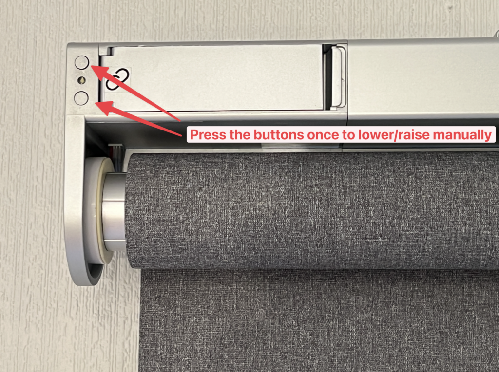 Ikea Fyrtur blinds closeup buttons