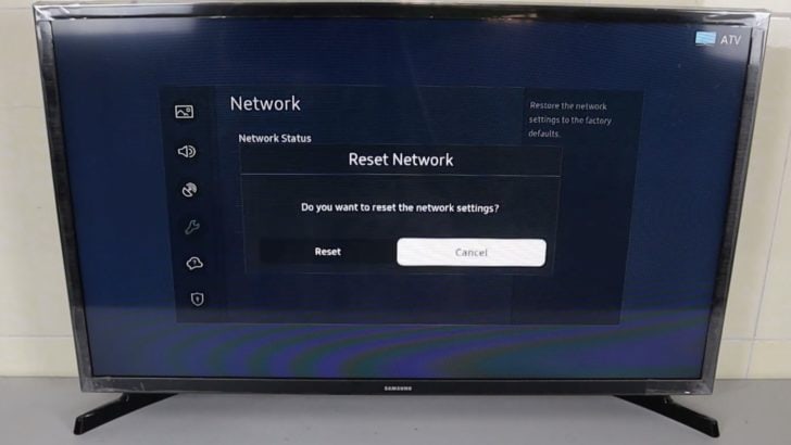 Photo of reset network settings in samsung tv