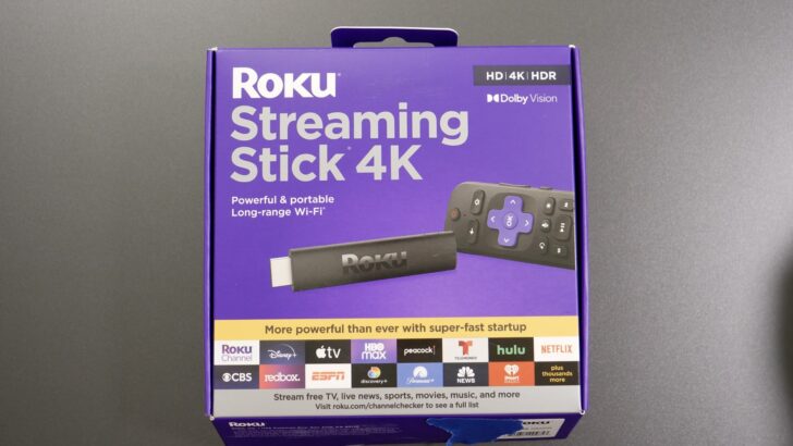 Photo of an unopened roku streaming stick 4k