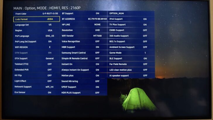 Photo of samsung tv secret menu