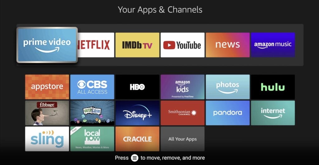 Photo of fire stick user-friendly interface