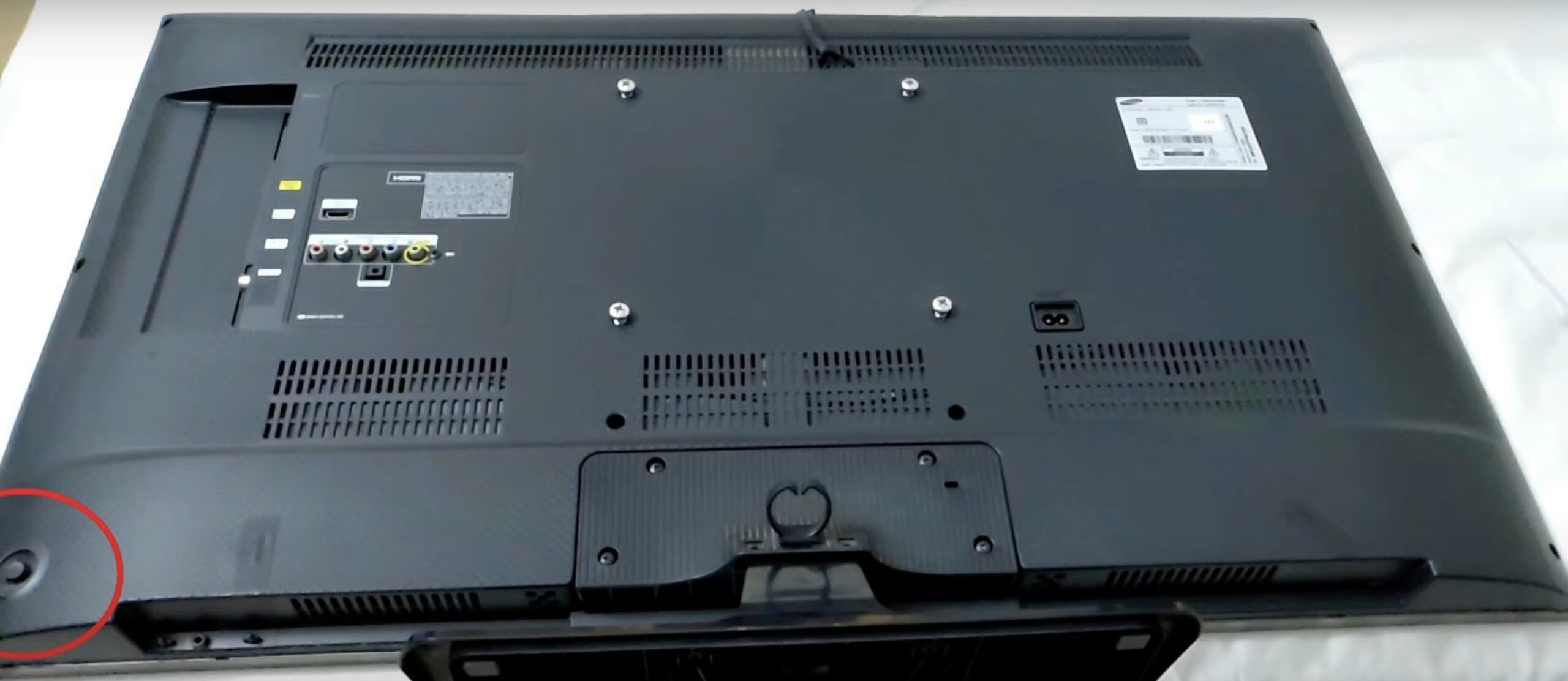 Photo of samsung tv back side