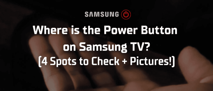 Where is the power button on samsung tv featured image