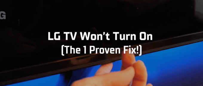 LG TV won't turn on featured image