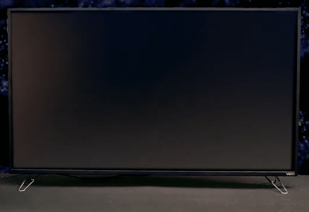 Photo of a Vizio TV experiencing a black screen of death issue