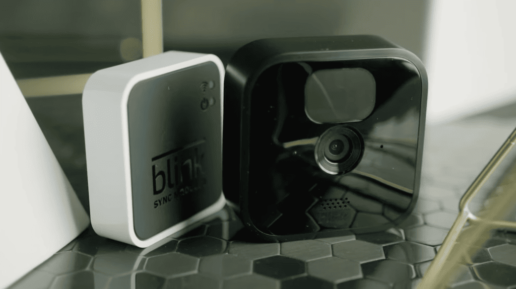 Photo of a Blink camera and Sync Module