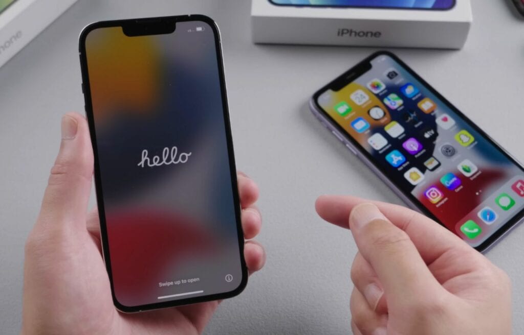 iPhone starting up