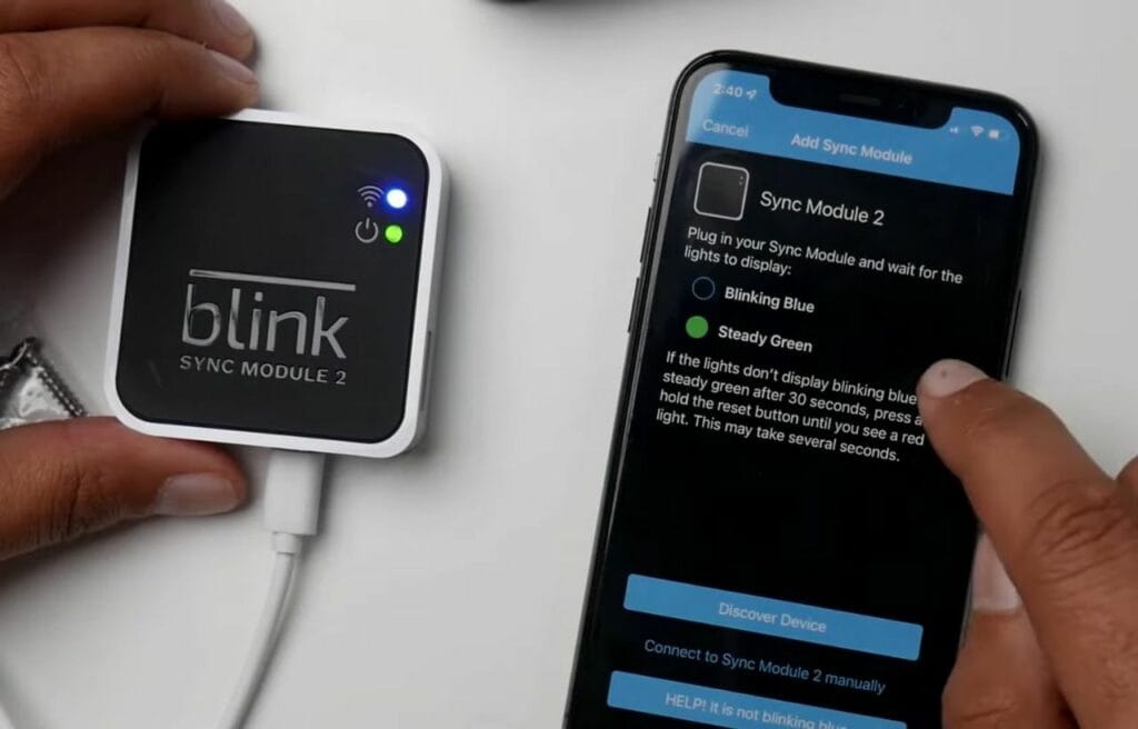setting up the Sync Module