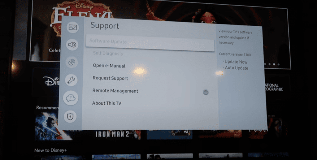 Updating the software of a Samsung TV
