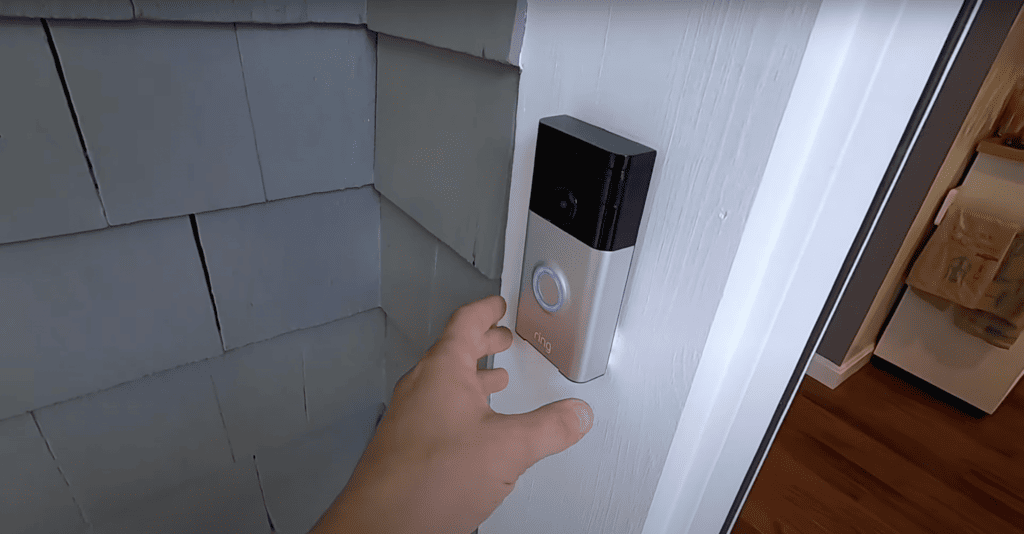 Reaching on the Ring doorbell