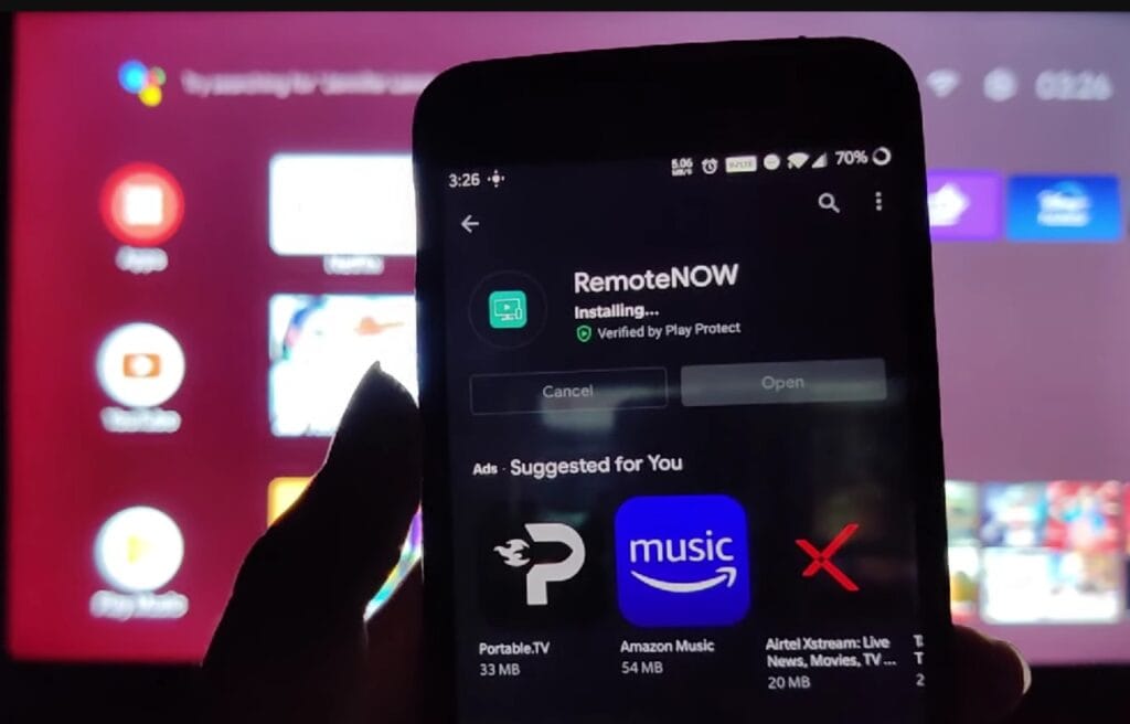 installing a RemoteNOW appon a smartphone