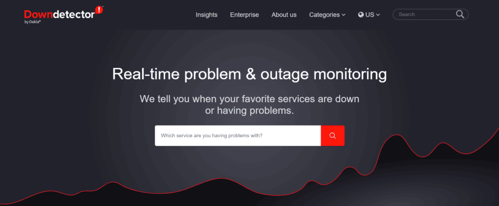 Downdetector website