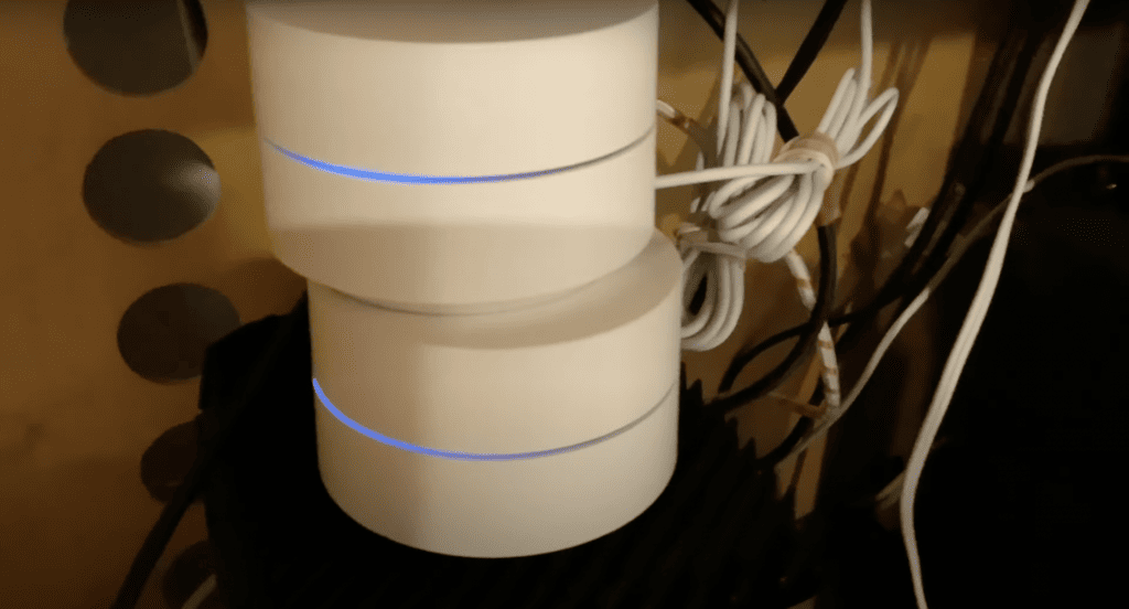 Blue LED light on the Google WiFi