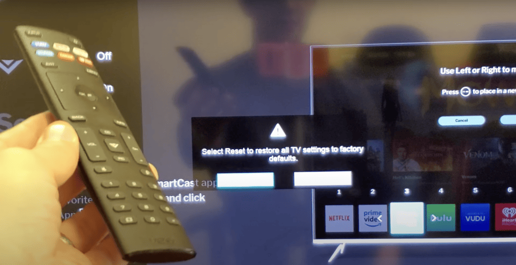 Setting up the Vizio TV
